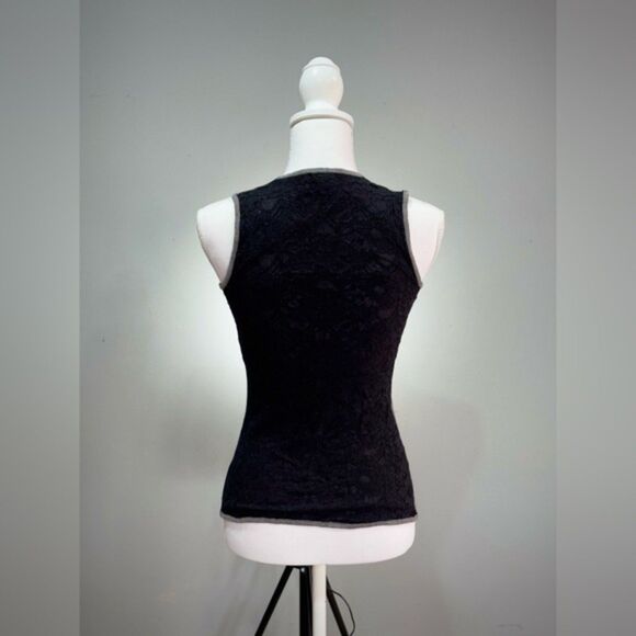 CLEARANCE! Ann Taylor Lace Back Shell Tank Size XSP EUC - Picture 2 of 6